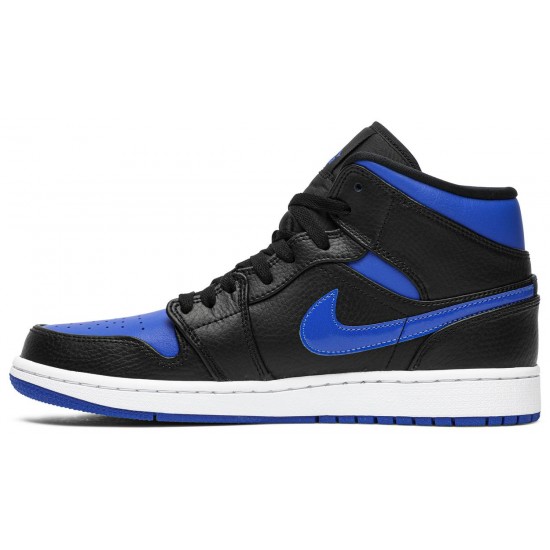 Jordan 1 Mid 'Black Hyper Royal'
 
Blu reale/Bianco/Nero AJ 1 Scarpe 554724 068