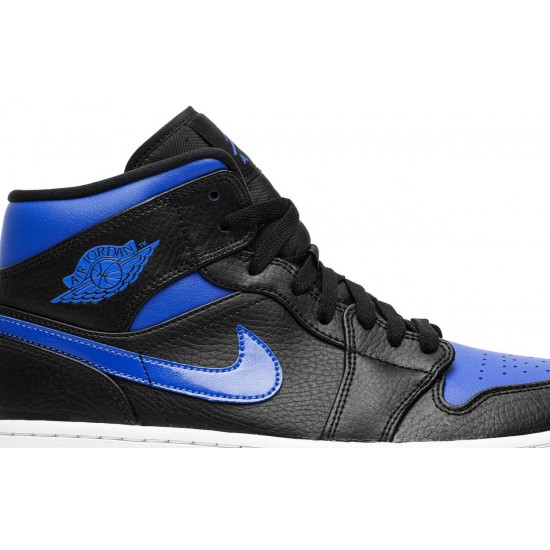 Jordan 1 Mid 'Black Hyper Royal'
 
Blu reale/Bianco/Nero AJ 1 Scarpe 554724 068