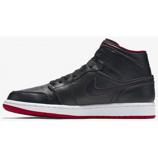 Jordan 1 Mid 'Black Red'
 Nero/Bianco/Rosso palestra/Nero AJ 1 Scarpe 554724 028