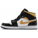 Jordan 1 Mid 'Black University Gold'
 Bianco/polline/nero AJ 1 Scarpe 554724 177