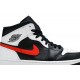 Jordan 1 Mid 'Chile Red'
 Nero/Cile Rosso/Bianco AJ 1 Scarpe 554724 075