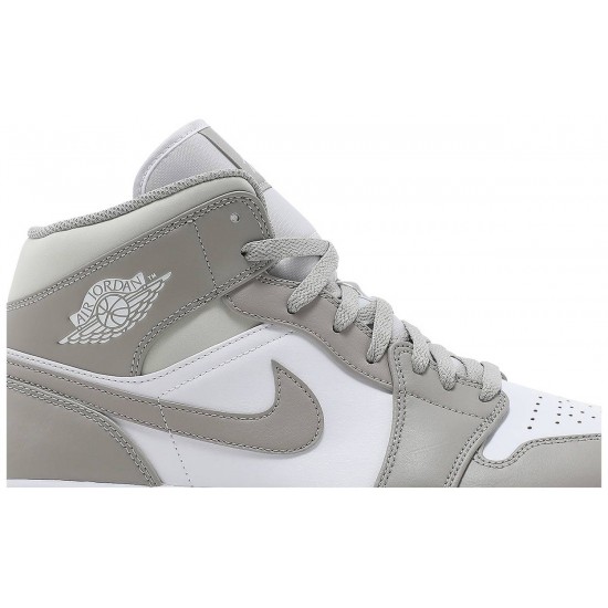 Jordan 1 Mid 'College Grey' College Grey/Light Bone/Bianco AJ 1 Scarpe554724 082