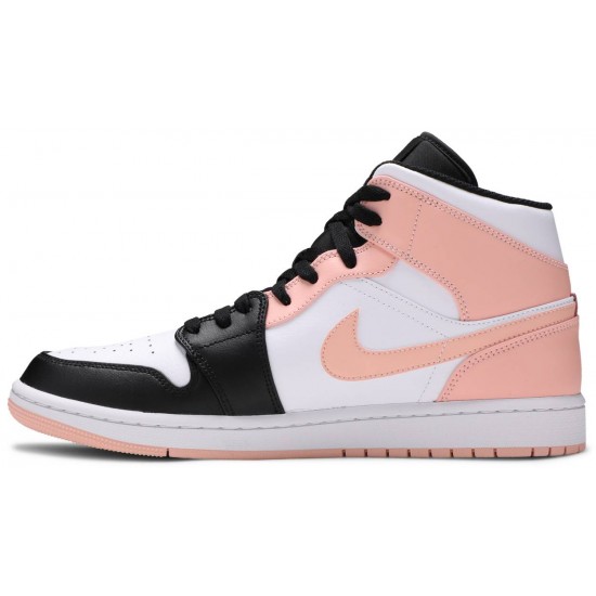 Jordan 1 Mid 'Crimson Tint' Colore bianco/nero/cremisi AJ 1 Scarpe554724 133