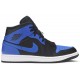 Jordan 1 Mid 'Hyper Royal' Nero/Hyper Royal/Bianco AJ 1 Scarpe554724 077