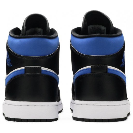 Jordan 1 Mid 'Racer Blue' Bianco/Nero/Blu Race AJ 1 Scarpe554724 140