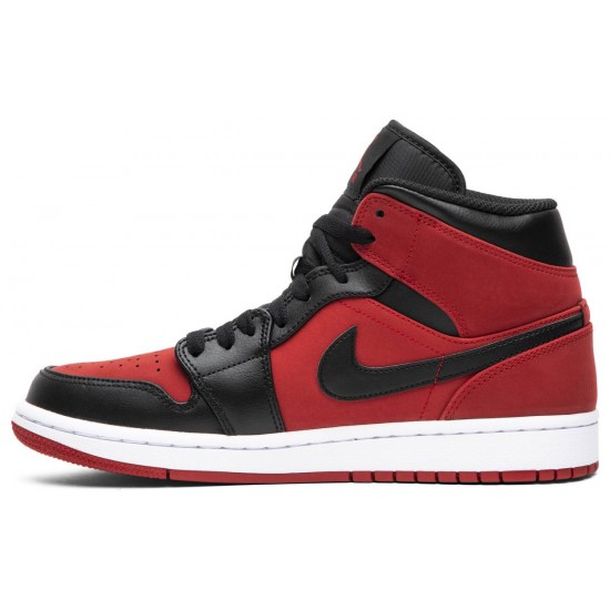 Jordan 1 Mid 'Reverse Banned'
 Palestra Rosso/Nero-Bianco AJ 1 Scarpe 554724 610