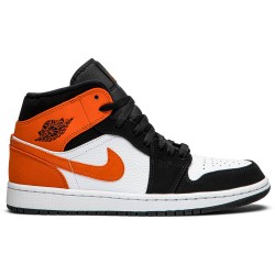 Jordan 1 Mid 'Shattered Backboard'
 Nero/Stella Marina-Bianco AJ 1 Scarpe 554724 058