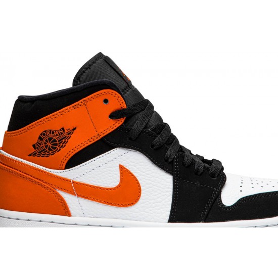 Jordan 1 Mid 'Shattered Backboard'
 Nero/Stella Marina-Bianco AJ 1 Scarpe 554724 058