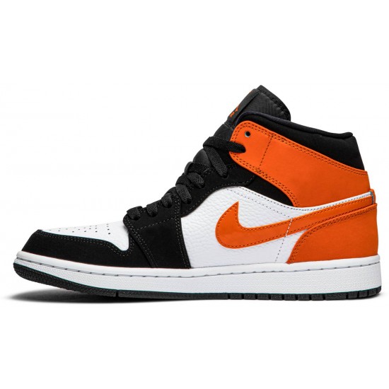 Jordan 1 Mid 'Shattered Backboard'
 Nero/Stella Marina-Bianco AJ 1 Scarpe 554724 058