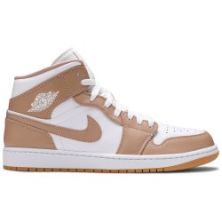 Jordan 1 Mid 'Tan Gum' Abbronzatura/Bianco/Gomma AJ 1 Scarpe554724 271