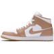 Jordan 1 Mid 'Tan Gum' Abbronzatura/Bianco/Gomma AJ 1 Scarpe554724 271