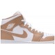 Jordan 1 Mid 'Tan Gum' Abbronzatura/Bianco/Gomma AJ 1 Scarpe554724 271