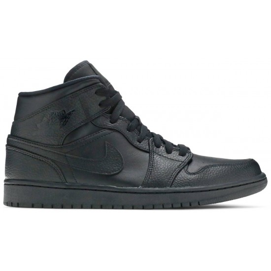 Jordan 1 Mid 'Triple Black'
 Nero/Nero/Nero AJ 1 Scarpe 554724 091