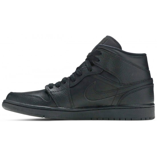 Jordan 1 Mid 'Triple Black'
 Nero/Nero/Nero AJ 1 Scarpe 554724 091