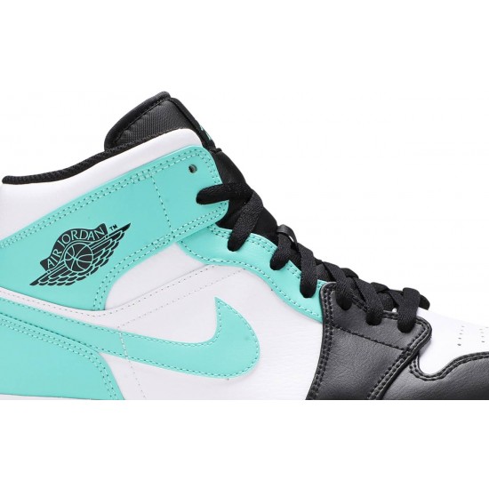 Jordan 1 Mid 'Tropical Twist'
 Torsione bianca/nera/tropicale AJ 1 Scarpe 554724 132