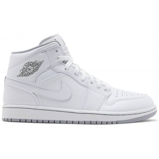 Jordan 1 Mid 'White Wolf Grey'
 Bianco/Bianco-Grigio Lupo AJ 1 Scarpe 554724 112