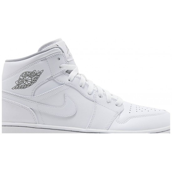 Jordan 1 Mid 'White Wolf Grey'
 Bianco/Bianco-Grigio Lupo AJ 1 Scarpe 554724 112