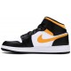 Jordan 1 Mid GS 'Black University Gold'
 Bianco/polline/nero AJ 1 Scarpe 554725 177