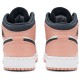 Jordan 1 Mid GS 'Pink Quartz'
 Quarzo rosa/Grigio fumo scuro/Bianco AJ 1 Scarpe 555112 603