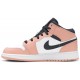 Jordan 1 Mid GS 'Pink Quartz'
 Quarzo rosa/Grigio fumo scuro/Bianco AJ 1 Scarpe 555112 603