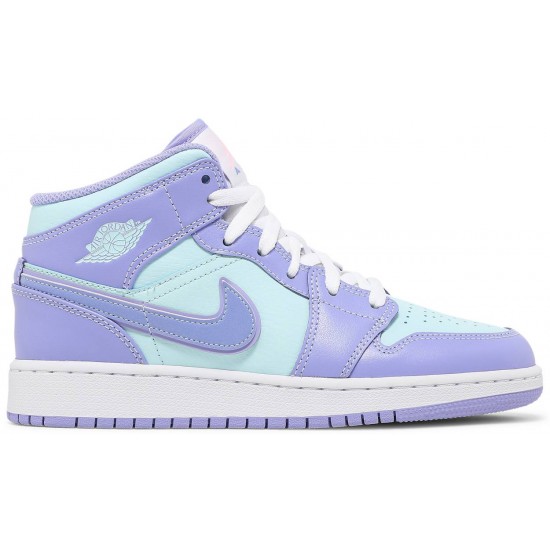 Jordan 1 Mid GS 'Purple Pulse'
 Purple Pulse/Artico Punch/Glacier Blue AJ 1 Scarpe 554725 500