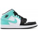 Jordan 1 Mid GS 'Tropical Twist'
 Torsione bianca/nera/tropicale AJ 1 Scarpe554725 132