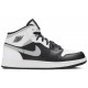 Jordan 1 Mid GS 'White Shadow'
 Nero/Bianco/Grigio Fumo Chiaro AJ 1 Scarpe 554725 073