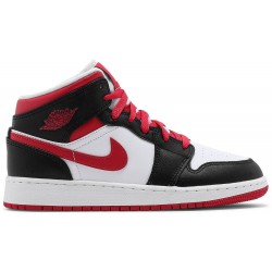 Jordan 1 Mid GS 'White Very Berry'
 Nero/molto bacca/bianco AJ 1 Scarpe 554725 016