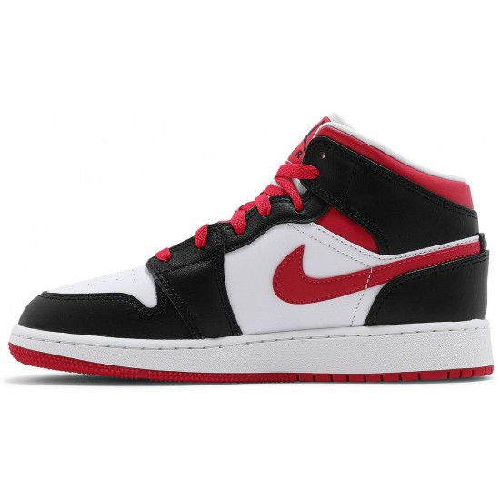 Jordan 1 Mid GS 'White Very Berry'
 Nero/molto bacca/bianco AJ 1 Scarpe 554725 016