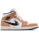 Jordan 1 Mid SE 'Brushstroke Paint Splatter'
 Vela/Nero/Sidro/Cile Rosso AJ 1 Scarpe DA8005 100