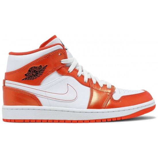 Jordan 1 Mid SE 'Electro Orange'
 Arancione elettro/Nero/Bianco AJ 1 Scarpe DM3531 800