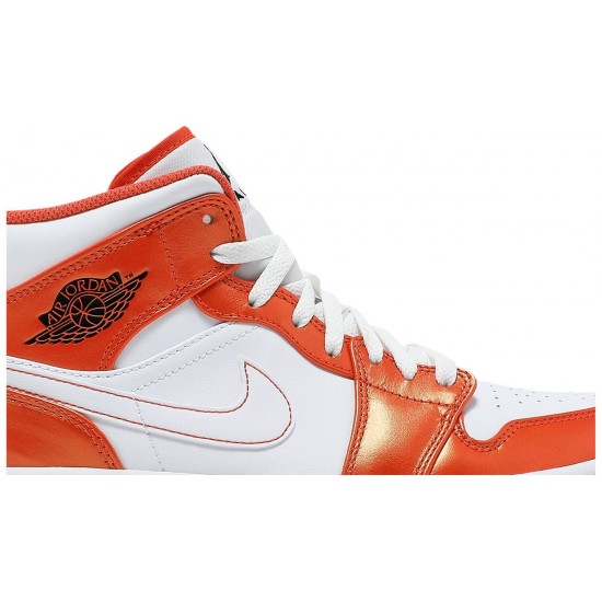 Jordan 1 Mid SE 'Electro Orange'
 Arancione elettro/Nero/Bianco AJ 1 Scarpe DM3531 800