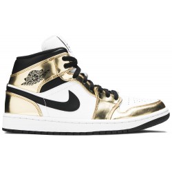 Jordan 1 Mid SE 'Metallic Gold'
 Metallico Oro/Nero/Bianco/Nero AJ 1 Scarpe DC1419 700