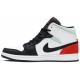 Jordan 1 Mid SE 'Red Black Toe'
 Bianco/Nero/Grigio Fumé Chiaro/Rosso Palestra AJ 1 Scarpe 852542 100