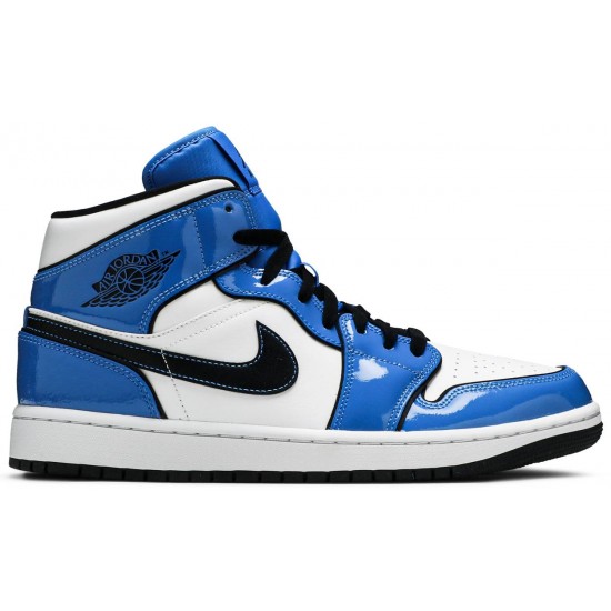 Jordan 1 Mid SE 'Signal Blue'
 Segnale Blu/Bianco/Nero AJ 1 Scarpe DD6834 402