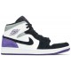 Jordan 1 Mid SE 'Varsity Purple' Bianco/Nero/Luce Solar Flare Heather/Varsity Purple AJ 1 Scarpe852542 105