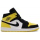 Jordan 1 Mid SE 'Yellow Toe'
 Nero/Nero-Giallo Tour-Bianco AJ 1 Scarpe 852542 071