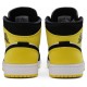 Jordan 1 Mid SE 'Yellow Toe'
 Nero/Nero-Giallo Tour-Bianco AJ 1 Scarpe 852542 071