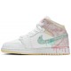 Jordan 1 Mid SE GS 'Ice Cream'
 Bianco/Pugno artico/Vaniglia pallido/Bagliore verde AJ 1 Scarpe DD1666 100