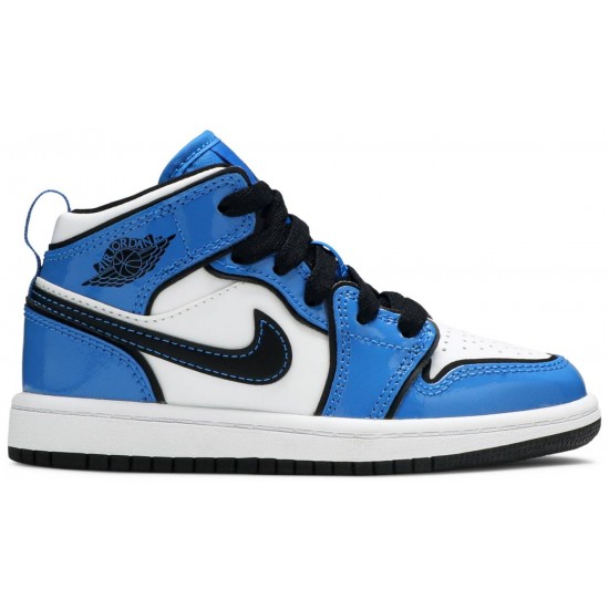 Jordan 1 Mid SE PS 'Signal Blue'
 Segnale Blu/Bianco/Nero AJ 1 Scarpe BQ6932 402