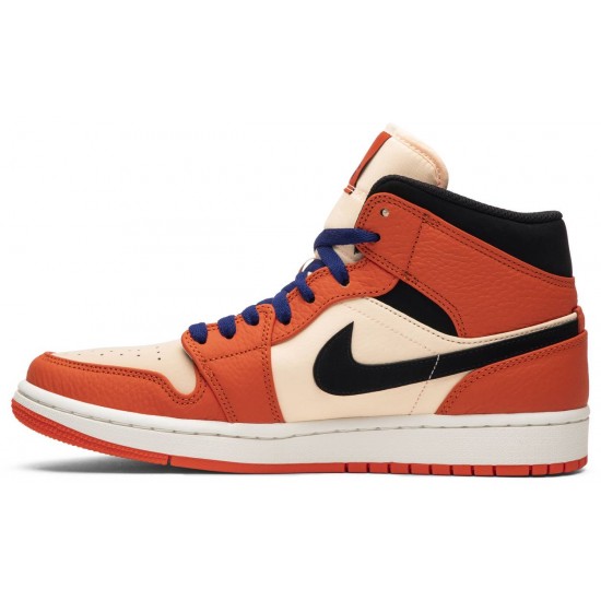 Jordan 1 Retro Mid SE 'Team Orange'
 Squadra Arancio/Nero AJ 1 Scarpe 852542 800