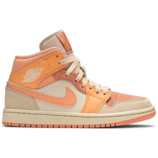 Donne Jordan 1 Mid 'Apricot'
 Arancio Atomico/Agata Albicocca/Terra Blush AJ 1 Scarpe DH4270 800