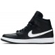 Donne Jordan 1 Mid 'Black White'
 Nero bianco AJ 1 Scarpe BQ6472 011