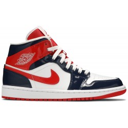 Donne Jordan 1 Mid 'Champ Colors'
 Midnight Navy/University Red AJ 1 Scarpe DJ5984 400