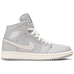 Donne Jordan 1 Mid 'Grey Light Bone'
 Osso grigio/chiaro AJ 1 Scarpe CD7240 002