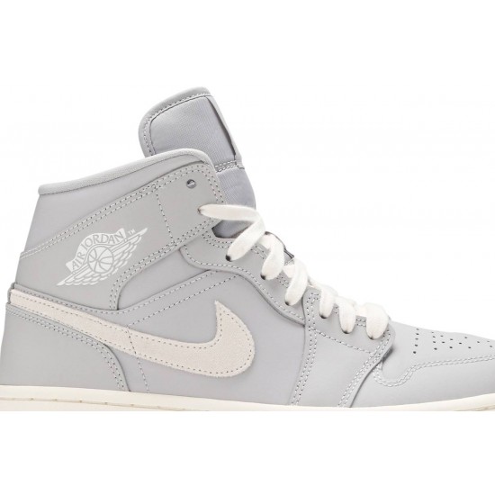 Donne Jordan 1 Mid 'Grey Light Bone'
 Osso grigio/chiaro AJ 1 Scarpe CD7240 002