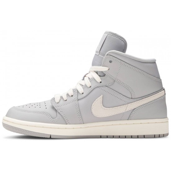 Donne Jordan 1 Mid 'Grey Light Bone'
 Osso grigio/chiaro AJ 1 Scarpe CD7240 002