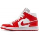 Donne Jordan 1 Mid 'Habanero Red' Bianco/Bianco/Rosso Habanero AJ 1 ScarpeBQ6472 116