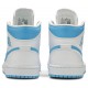 Donne Jordan 1 Mid 'UNC'
 Bianco/Blu Carolina AJ 1 Scarpe BQ6472 114