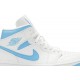 Donne Jordan 1 Mid 'UNC'
 Bianco/Blu Carolina AJ 1 Scarpe BQ6472 114